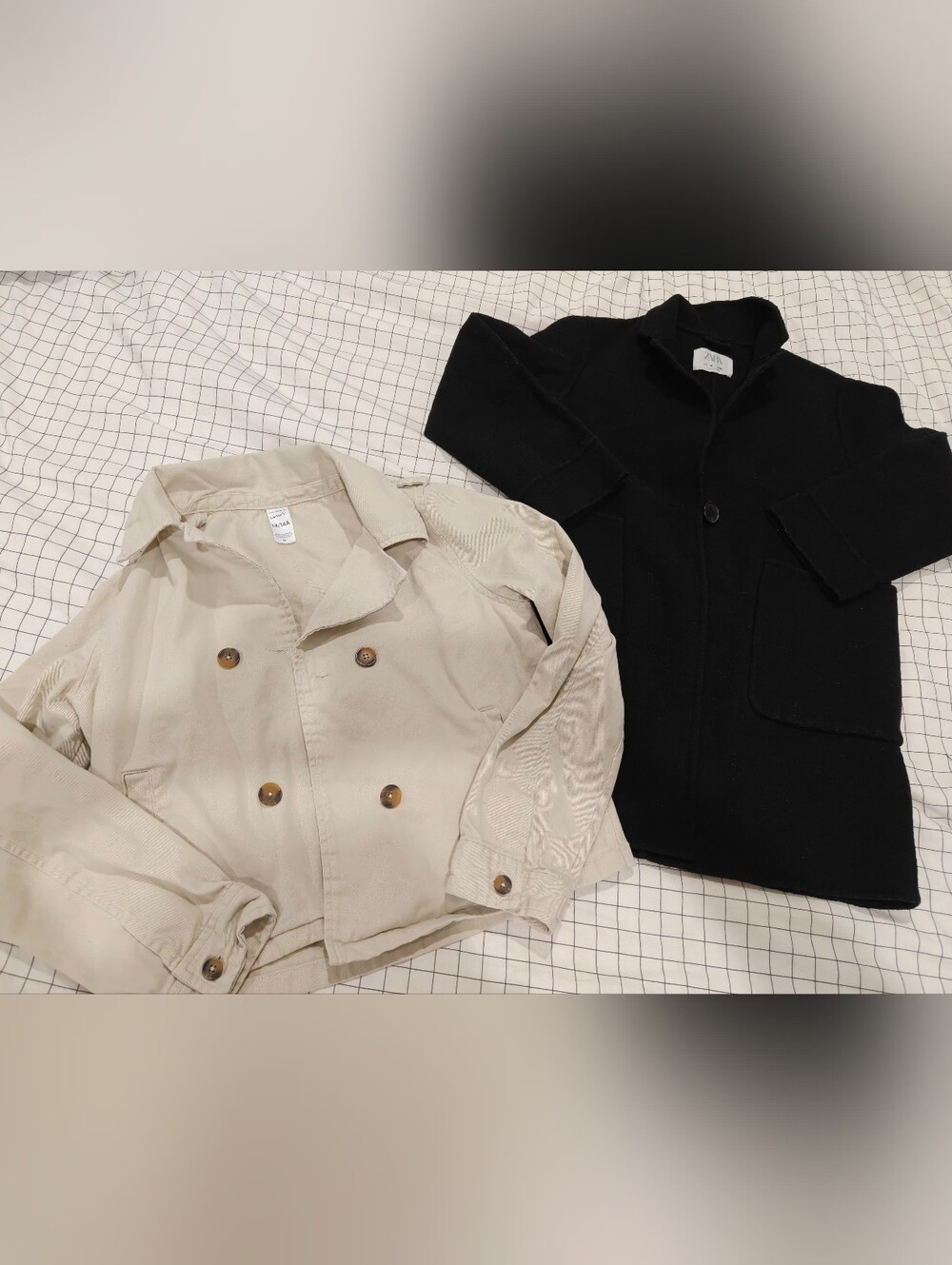 Zara Kids Wool blend And Carter's Cream Double-Breasted Jackets